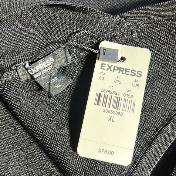 Express body contour top. Black. Size XL. NWT. - Picture 4 of 5